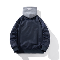 现货三色秋冬季潮牌夹克棉衣棒球服欧美街头飞行员外套情侣装，男装棉衣，电商A105
