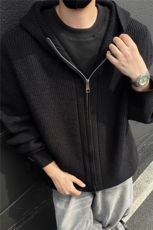 秋冬带帽毛衣开衫针织男士慵懒风线衣外套宽松内搭打底，男装针织衫/毛衣，星座1206（原A206）