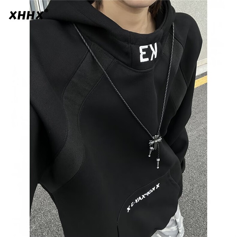 流行时尚潮流简约连帽卫衣日系新款百搭气质WY8822-P42,男装卫衣,星座208-5