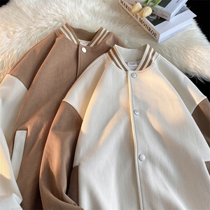 新款棒球服罗纹拼接港风百搭针织外套WT3410-P57控88图片