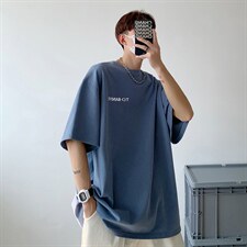 HXY998TP20  新款夏季印花半袖青少年潮牌印花男生宽松T恤衫图片