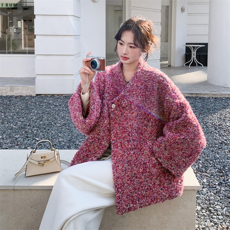 新出毛呢子夹棉外套（大货已出）,女装毛呢外套,2C222