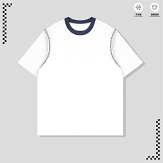 主推夏装拼接撞色工艺绣花圆领短袖男士短袖T恤休闲G1126特P30，男装T恤，电商A339