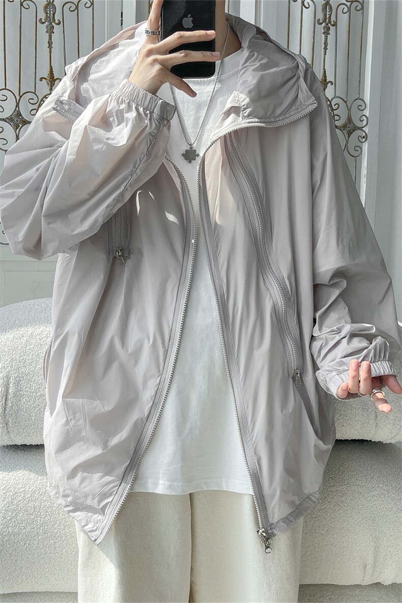 F8888/P50防晒指数UPF50+有报告防紫外线防晒服男外套防晒衣,男装防晒衣,电商A141