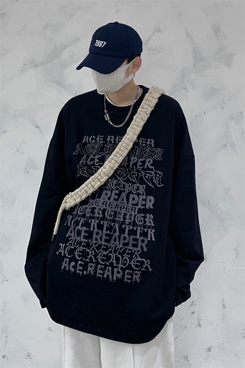 【】A003-CX1759-P35新款印花长袖T恤控价55元高街,男装T恤,电商A003