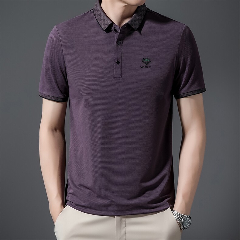 夏季男士休闲纯色时尚百搭Polo衫翻领短袖T恤半袖衫ZL618-P55,男装Polo衫,星座1105-3