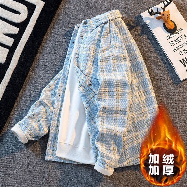 1506-1/GLE-771910/P63小香风毛呢加绒外套男短款宽松休闲夹克1,男装夹克,星座1506A