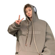 抖音品质加绒潮流立体钢印字母卫衣LMWY03JR-P60LMWY03-P55，男装卫衣，电商B325