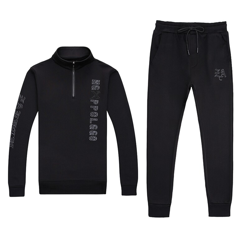 SA8660-2钱塘2020-2中年男士冬季厚款时尚休闲简约卫衣套装P147,男装休闲套装,钱塘207-2