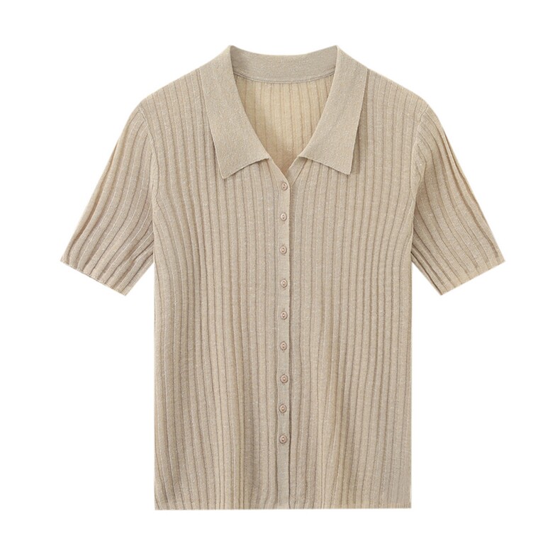 2025年秋季休闲常规直筒型抽条衬衣领时尚百搭通勤中袖，女装衬衫，朝思羊绒