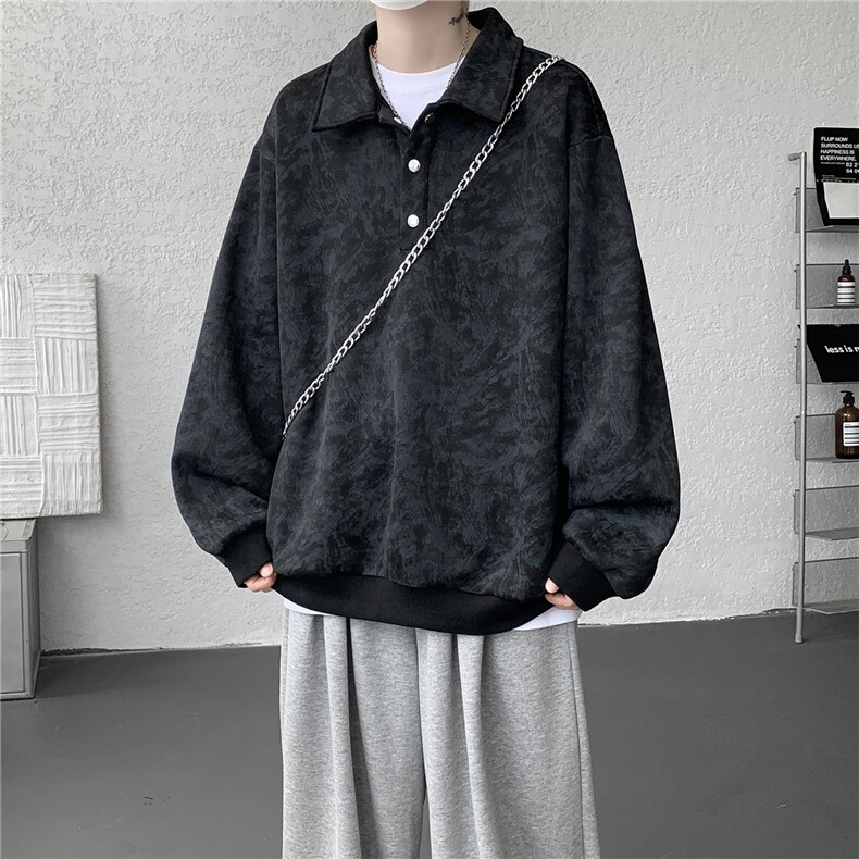现货WY10165-特P48控88美式复古解构拼接大码男宽松情侣套头卫衣,男装卫衣,电商A059