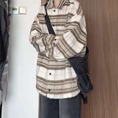 小香风男装短款呢料呢子夹克冬季呢子大衣外套XZ514-2-F008-P100，男装毛呢大衣，星座514-2(原B239)