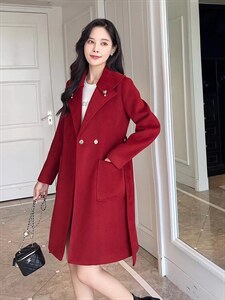 双面呢外套图片