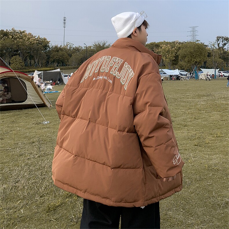 棉服男高品冬季棉袄潮流宽松休闲加厚外套男港风潮牌M0853-P80图片