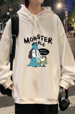 WY2074-P35加绒款-P40纯棉连帽卫衣男大码运动帽衫宽松薄外套男，男装卫衣，电商A040