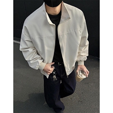 26春装新款美拉德立领飞行夹克boxy廓形休闲百搭外套上衣JK6500，男装夹克，电商A486