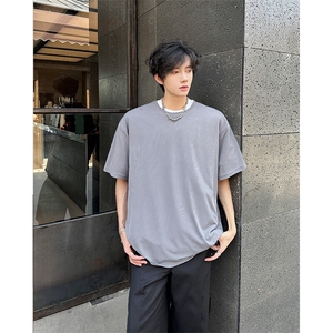 8XL-M 高品质！！特大码冰丝速干T恤男透气短袖上衣纯色DX314P25图片