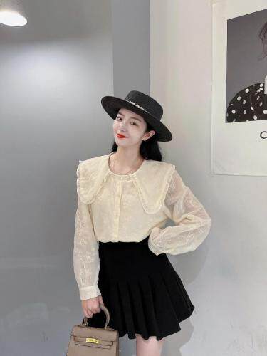 秋季新款布刺绣衬衫，女装衬衫，斐伦缇娜