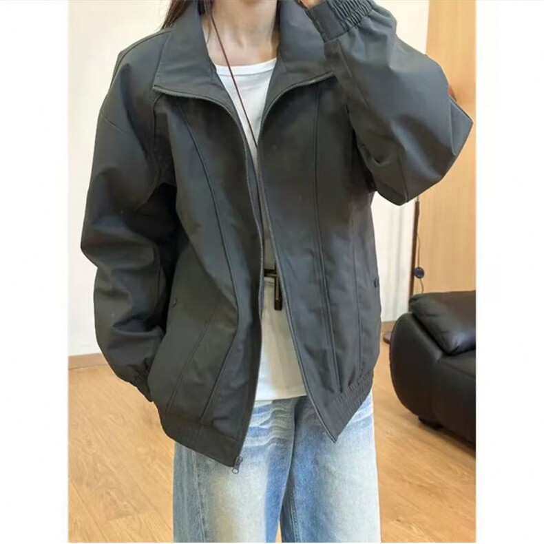 户外夹克男立领纯色上衣冲锋衣外套DSA157B-JK7866-P55,男装夹克,电商A157B