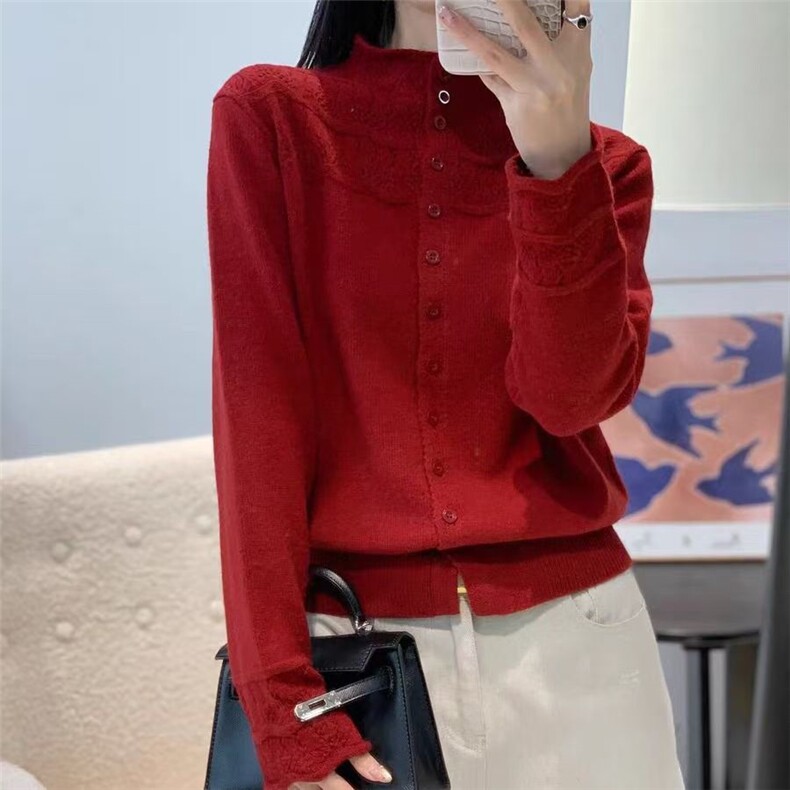 2025年秋季时尚百搭通勤简约休闲开衫通勤休闲/淑女，女装针织衫/毛衣，唐诺