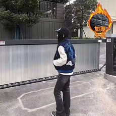 美式高街潮流新款刺绣棒球服夹棉外套男女宽松休闲百搭棉衣，男装棉衣，星座1210-1