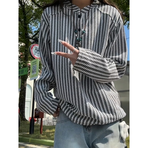 XZ809A/FK01/特P19/加绒特P26雪尼尔小香风立领POLO杉长袖卫衣图片