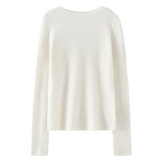 2025年秋季新款百搭鱼骨圆领长袖，女装羊毛衫，星纬羊绒