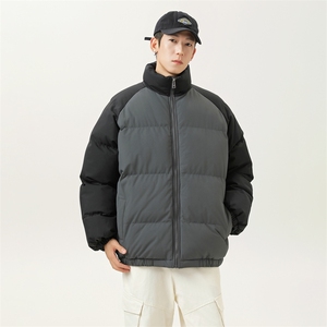 现货 抖音得物可供视频 三防加厚羽绒拼接棉衣外套面包棉服WM8666图片