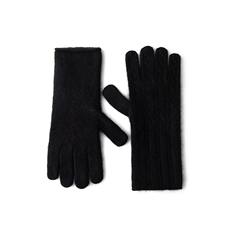 2025年新款百搭男女通用麻花提花双股加厚保暖分指手套，手套，轩妮羊绒