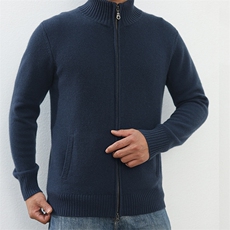 男士休闲开衫时尚都市，男装羊绒开衫，君道羊绒