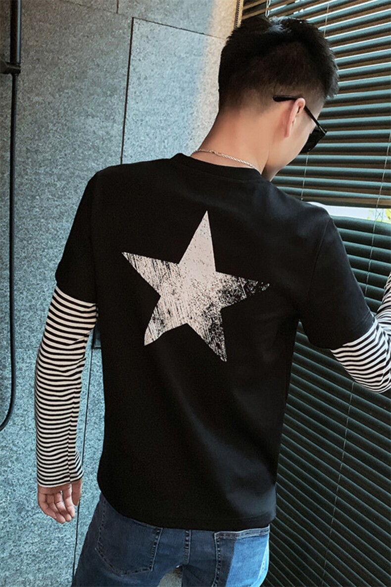 T/秋社会小伙痞帅宽松套头韩版网红潮流卫衣男,男装卫衣,星座102A（原电商D309-1）