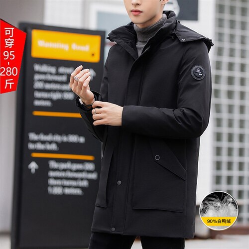 主推90%白鸭绒M-8XL大码中长羽绒服109-2199-P205.220报告,男装羽绒服,星座109