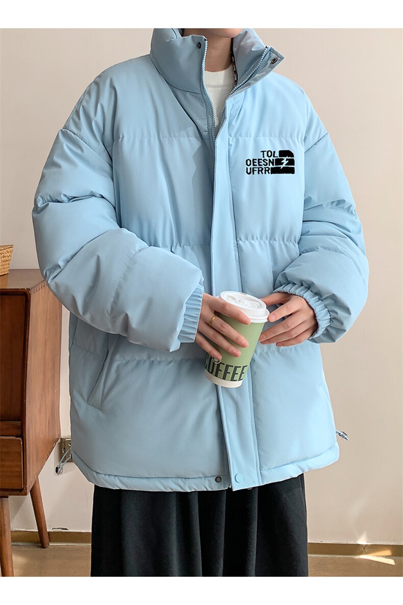 棉衣男冬季新款港风宽松面包服羽绒棉立领学生棉服MF900-P58(现货,男装棉衣,星座214-3
