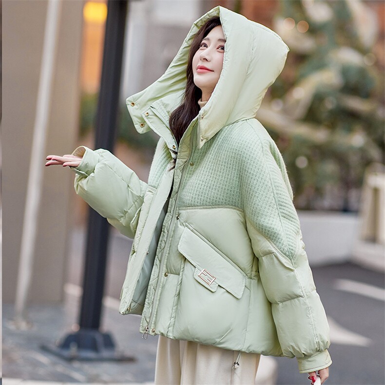 羽绒服女2023年冬季新款女装时尚拼接加厚保暖白鸭绒外套！现货！,女装羽绒服,慧尚依恋