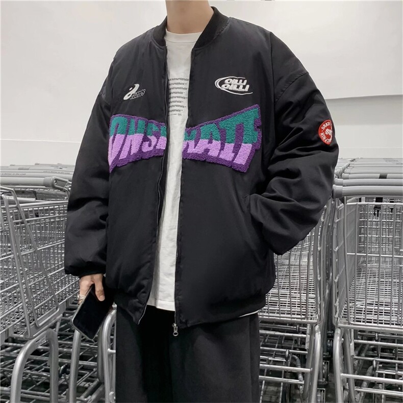 开春刺绣夹克毛巾绣2022拉链开衫外套潮牌上衣男款W2881-P55,男装夹克,星座512-2