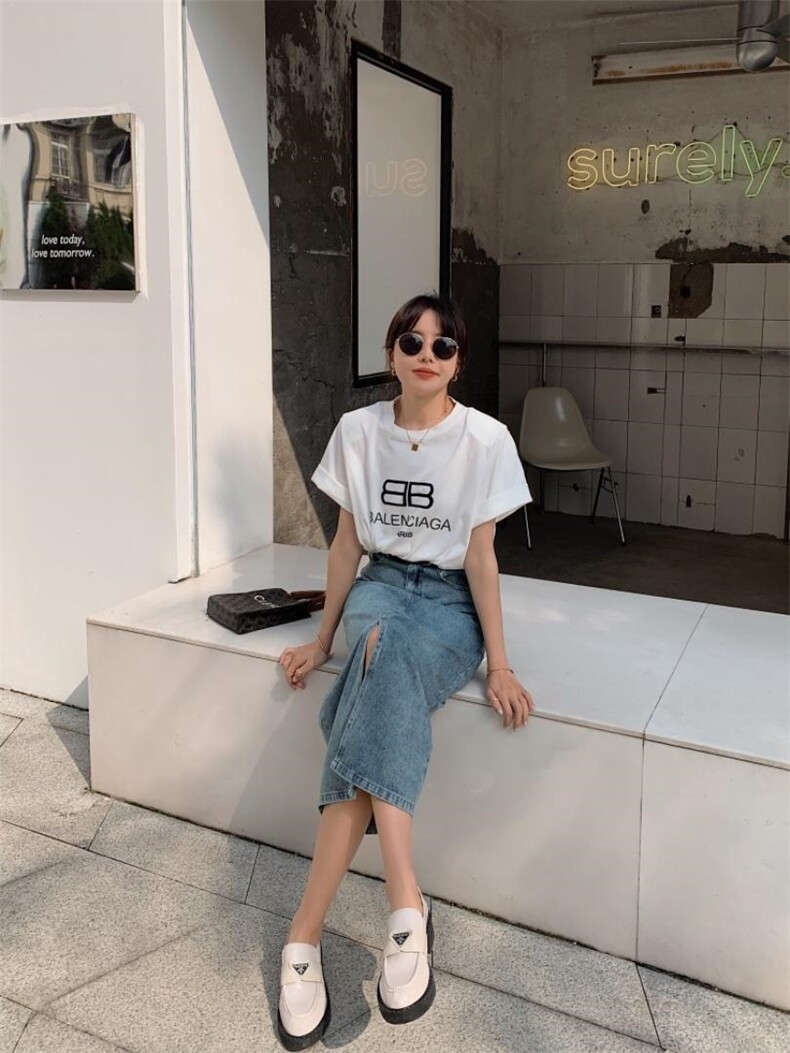 牛仔半裙，女装半身裙，肆尔