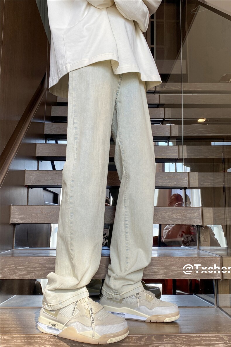 ins潮流男生水洗牛仔裤高街修身小脚裤B315-K23252-P50控68,男装牛仔裤,电商B315