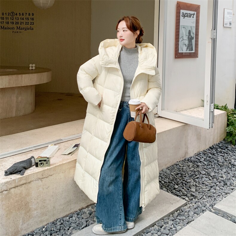 2025现货长款羽绒服210-3293-P370-4682025年冬季长款有帽不可拆,女装羽绒服,浙宝210（原浙宝191）