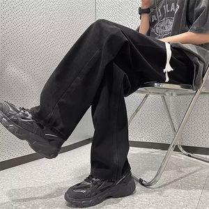 美式牛仔裤男春秋新款休闲直筒裤NK96P38图片