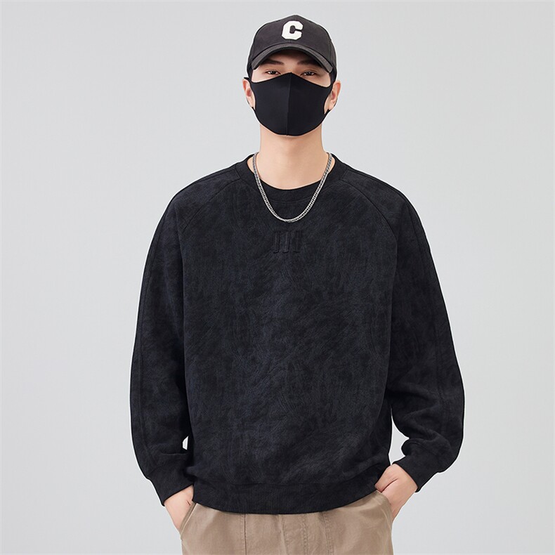 现货数据2025新款秋季新工艺套头卫衣男B240-WY988020-P65,男装卫衣,电商B240