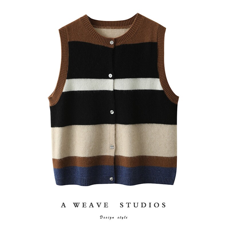 个性气质简约百搭休闲/淑女秋冬季新款女士无袖马甲羊绒马甲，女装马甲，万品羊绒