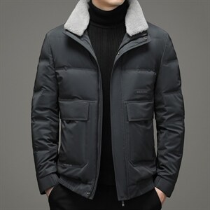 2023秋冬季新款羽绒服男士短款立领保暖休闲外套SNNYR86058-P275，男装羽绒服，电商B212（原钱塘6029）