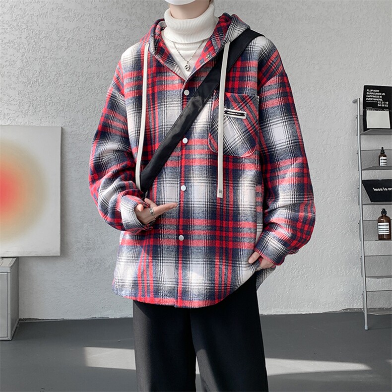 夹克男秋冬季新款港风宽松加厚泥料外套上衣JK713-P68，男装夹克，星座214-3