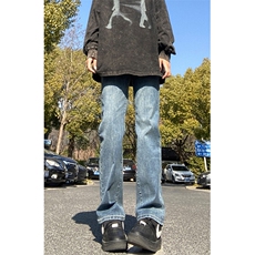2024春款修身直筒复古弹力牛仔裤715-6-BK811P55，男装牛仔裤，星座715-6