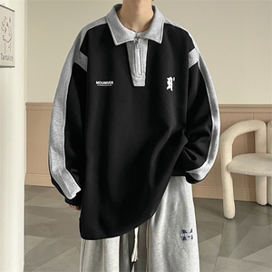 B225-YHA5711-P62-X78-polo撞色卫衣-（聚酯纤维）图片