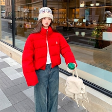 数据款现货大货已到店90绒立领刺绣羽绒服6966-P285-K428，女装羽绒服，2D034