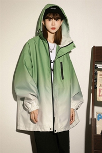 1中性山系防水渐变大码M-5XL夹克女聚酯纤维JK77088P85控128图片
