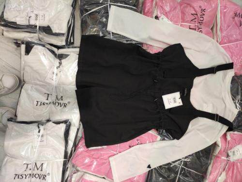 防晒衣配抽绳背带短裤，女装，媞默