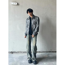 【有货】短款机车皮衣外套男春秋高级感美式pu皮夹克2579CC-特P76，男装夹克，星座1007（原301D）