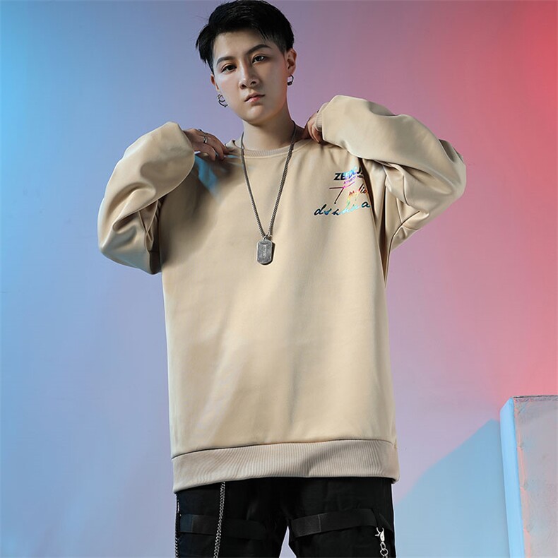 2021新款秋装圆领男卫衣国潮宽松秋季潮牌上衣春秋A436-C189-P30,男装卫衣,电商A436